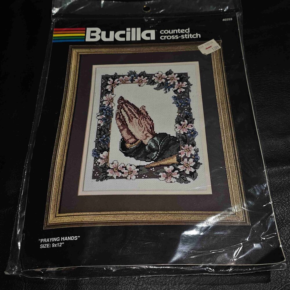 New Bucilla‎ Praying Hands Cross Stitch Kit 40253 9x12